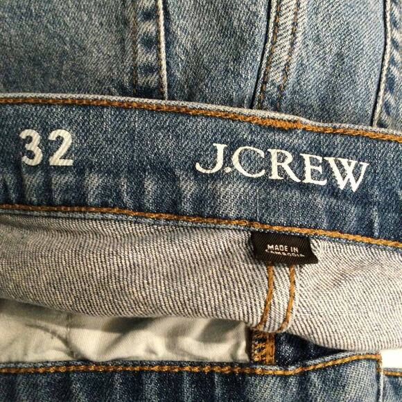 J. Crew 9" demi boot crop jean medium wash 32 raw hem - Picture 6 of 9